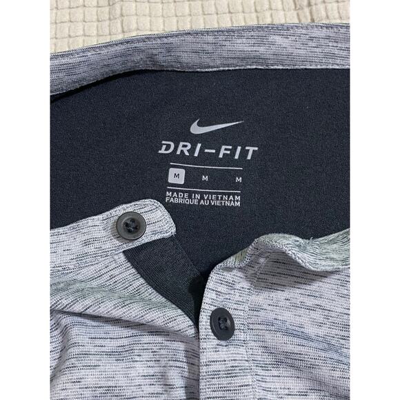 Nike Henley T Shirt Mens Medium Florida Gators Gray Heathered Dri Fit - Picture 3 of 9